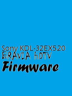 Sony kdl-55ex720 bravia hdtv firmware 4.012gaa for mac